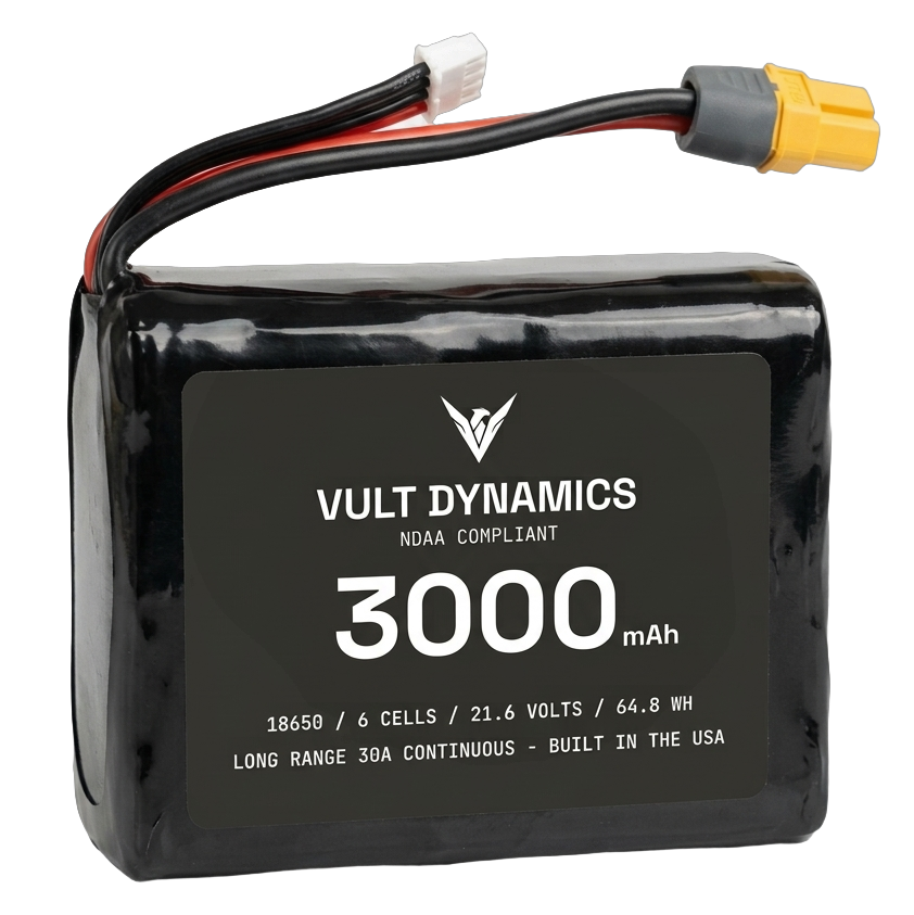 Vult Dynamics 6S1P 3000mAh Battery with Molicel P30B cells